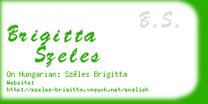 brigitta szeles business card