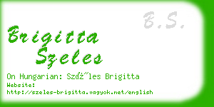 brigitta szeles business card